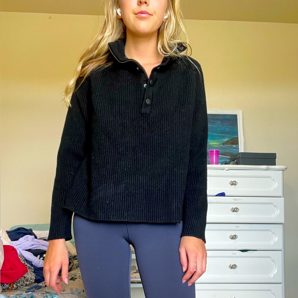 Banana Republic Black Wool Sweater